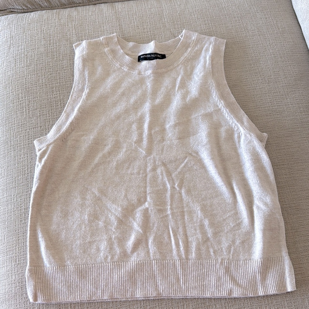 Banana Republic Sweater Vest Taupe
